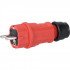 ABL Schuko Stecker Hightech Stecker IP44 rot 250V / 16A   IP44, für Leitungen bis H07RN-F 3x2,5mm², VDE