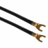 2 Stück Verdrahtungsbrücke Gabelschuh, schwarz Kabel-Ø 6 mm² Länge 123 mm
