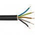 50 Meter Erdkabel, 5 x 1,5²mm NYY-J, schwarz, inkl. CU