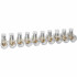 Endklemme BOXLINE  transparent  10-polig, 10 mm², einseitig geschlossen