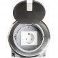 Bodeneinbaudose edelstahl rund STA1X1RU