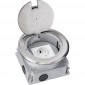 Bodeneinbaudose edelstahl rund STA1X1RU